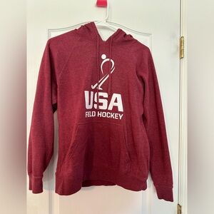 Heather Red USA Field Hockey Hoodie
